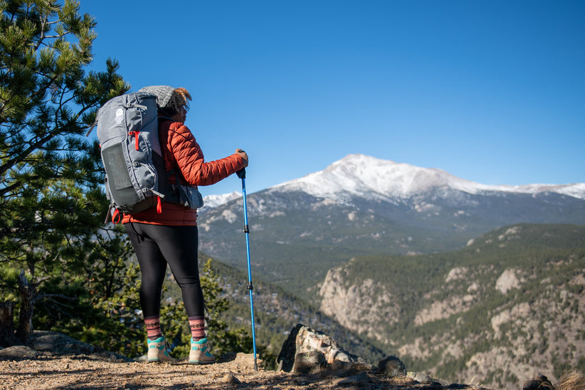 Sierra Designs Flex Trail 40L-60L Rucksack - Wild Dove/Peat