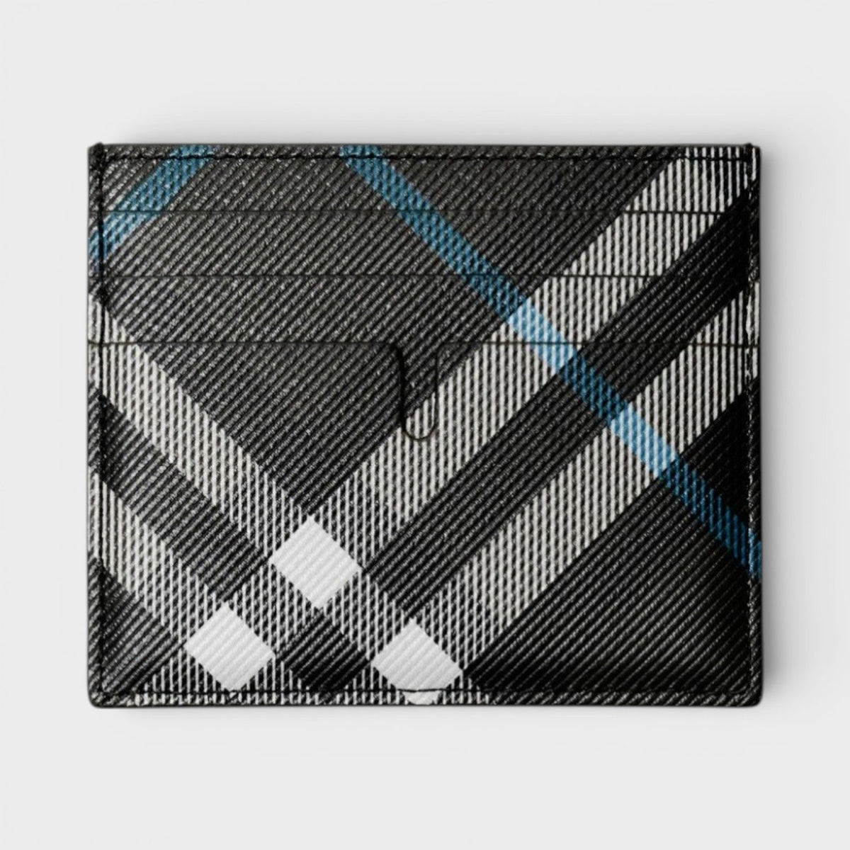 Tall Sandon Snug Check Card Case Brown