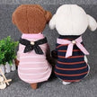 pet  striped cotton t-shirt
