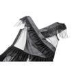 Dark in Love Seraphina Tiered Mesh & Ruffle Goth Layer Dress