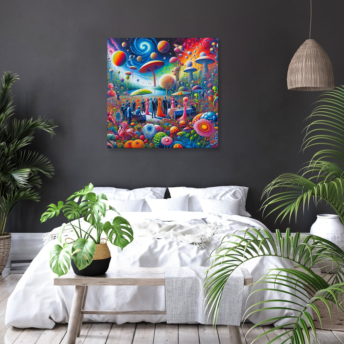 Galactic Garden Gala Canvas