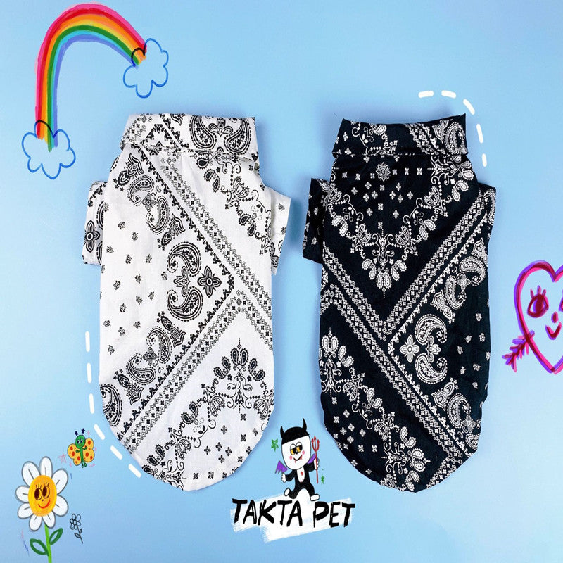 Cashew Pattern Dog Shirts Large And Small Dogs