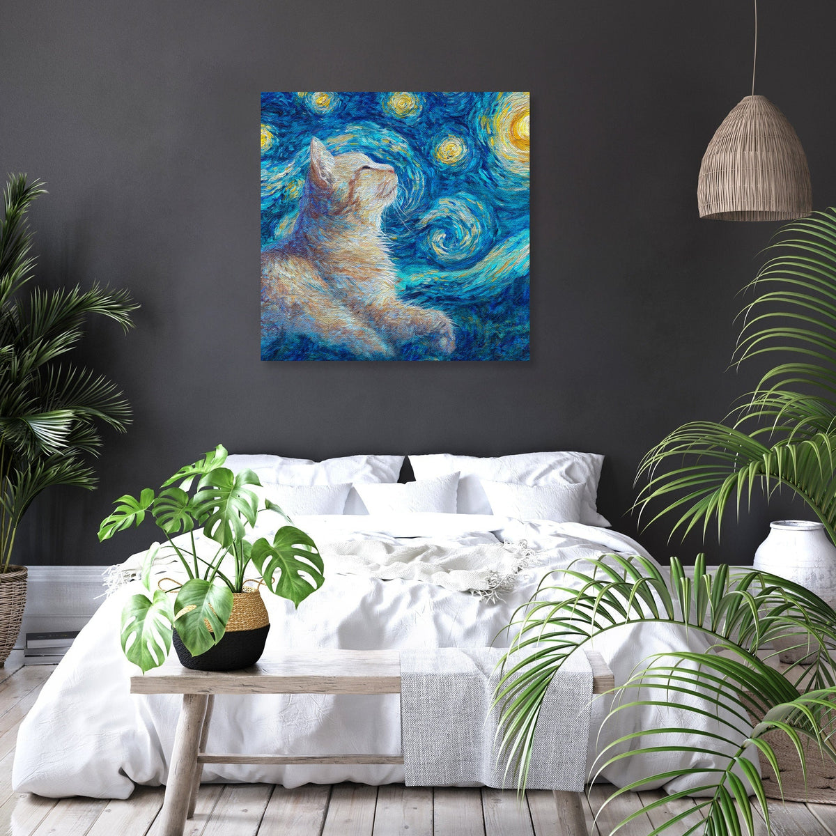 Starry Cat Canvas