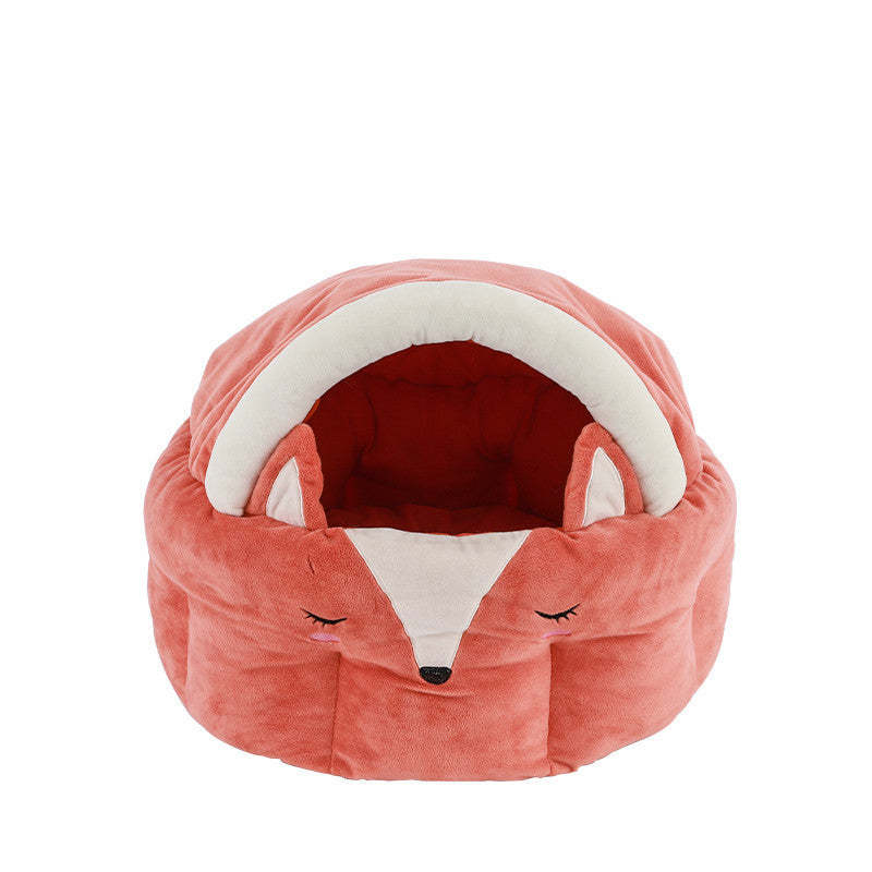 Removable And Washable Pet Nest With Funny Cat Ball