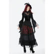 Dark in Love Gothic Velvet Lace High-Neck Top