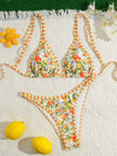 Traje de baño de bikini sexy estampado para mujer Bili
