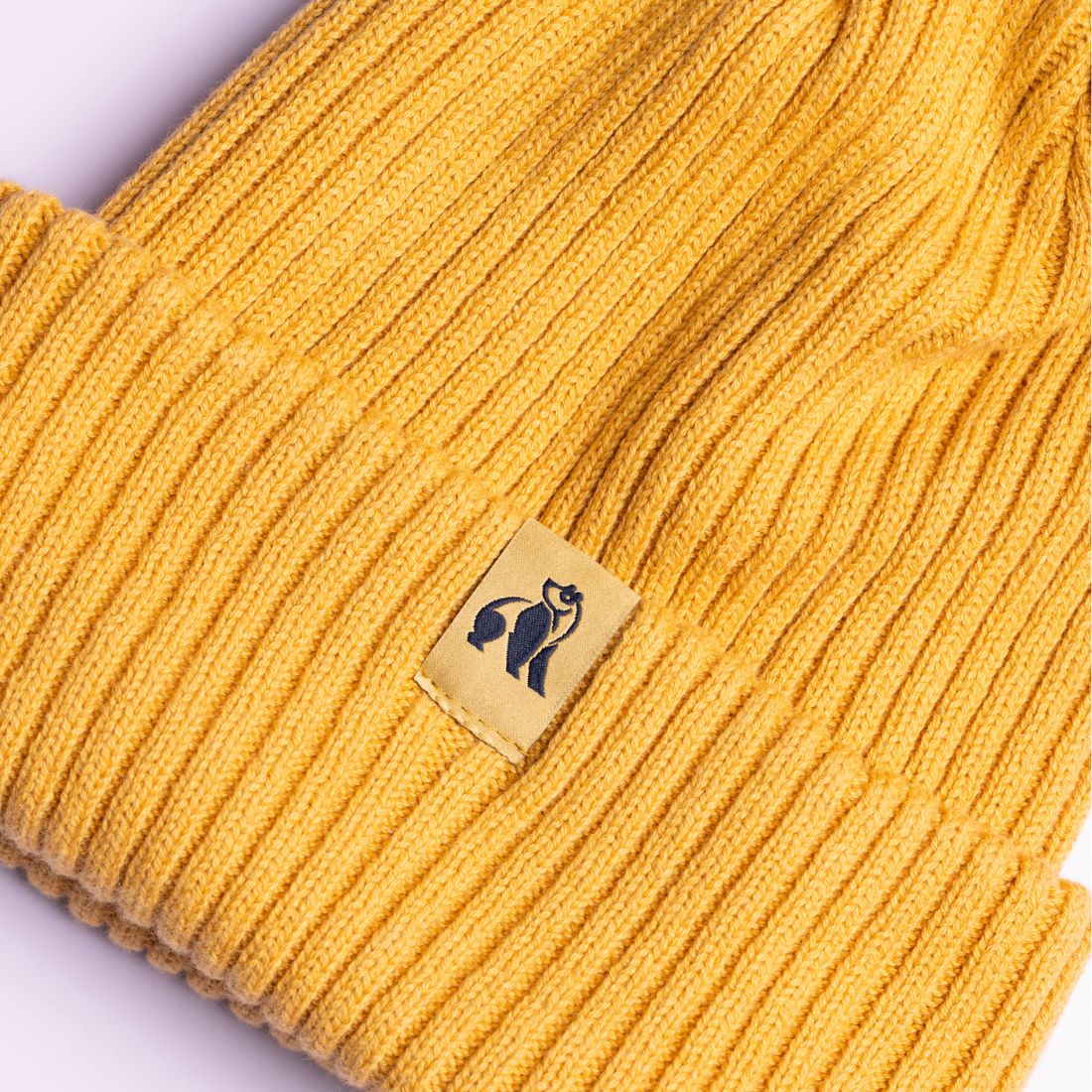 Organic Cotton Beanie - Mustard