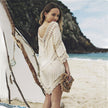 Crochet Knitted Stitching Cutout Blouse Skirt Swimsuit