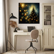 Golden Memory Christmas Tree Canvas