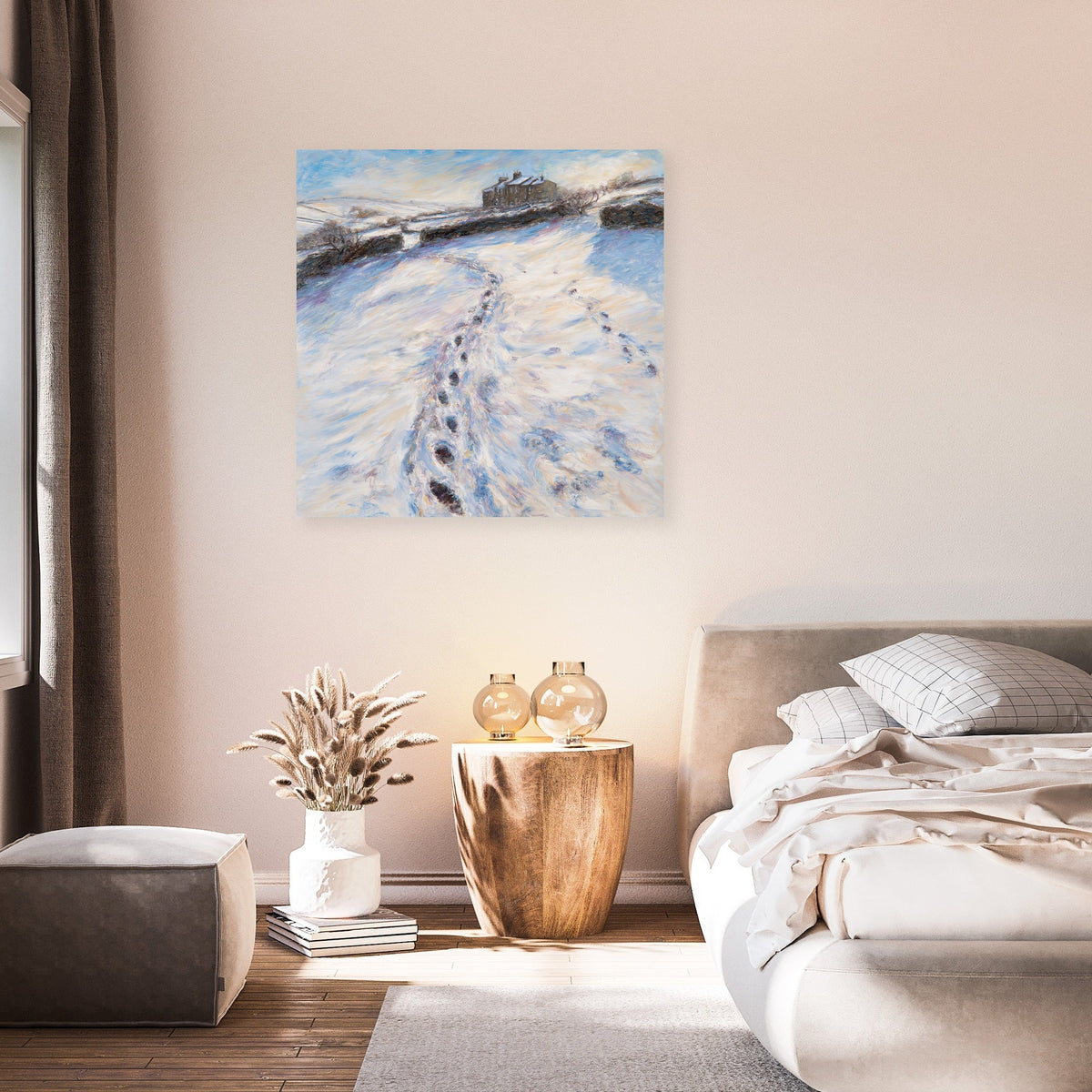 Brontë Parsonage Winter Canvas