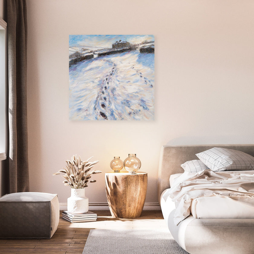 Brontë Parsonage Winter Canvas