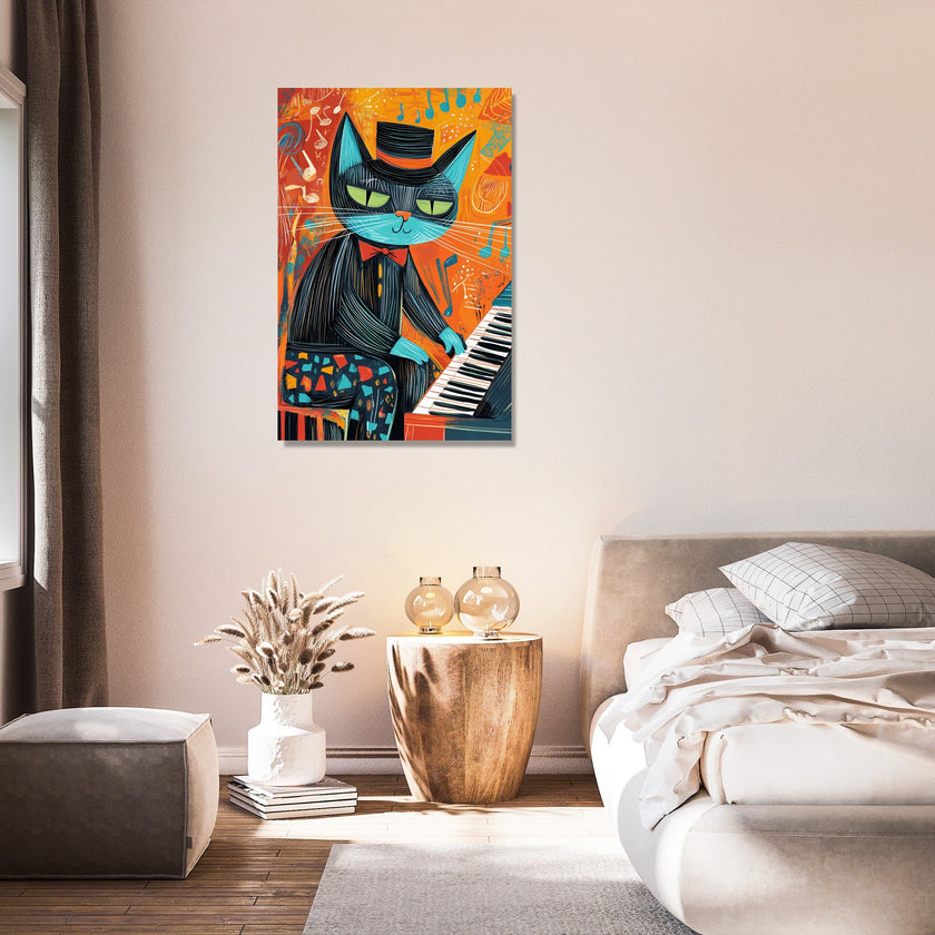Jazz Cat Harmony Canvas