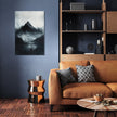 Black Mountain Silhouette Canvas
