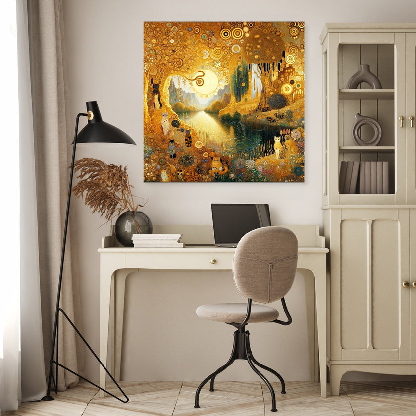 A Cat's Wonderland Canvas