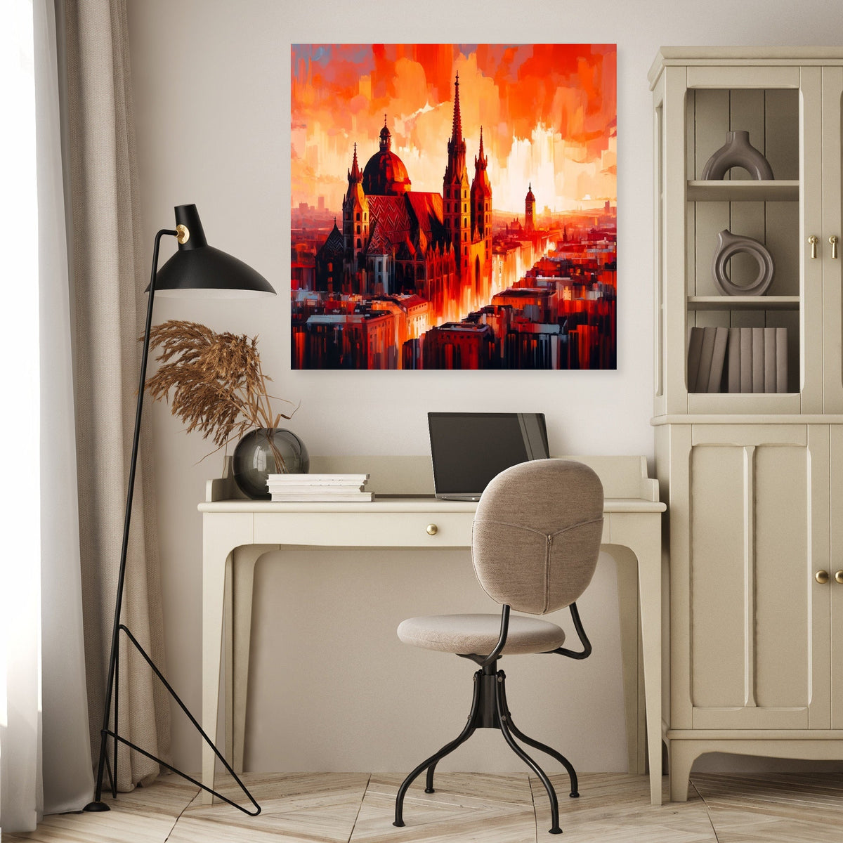 Vienna Cathedral Flame Canvas