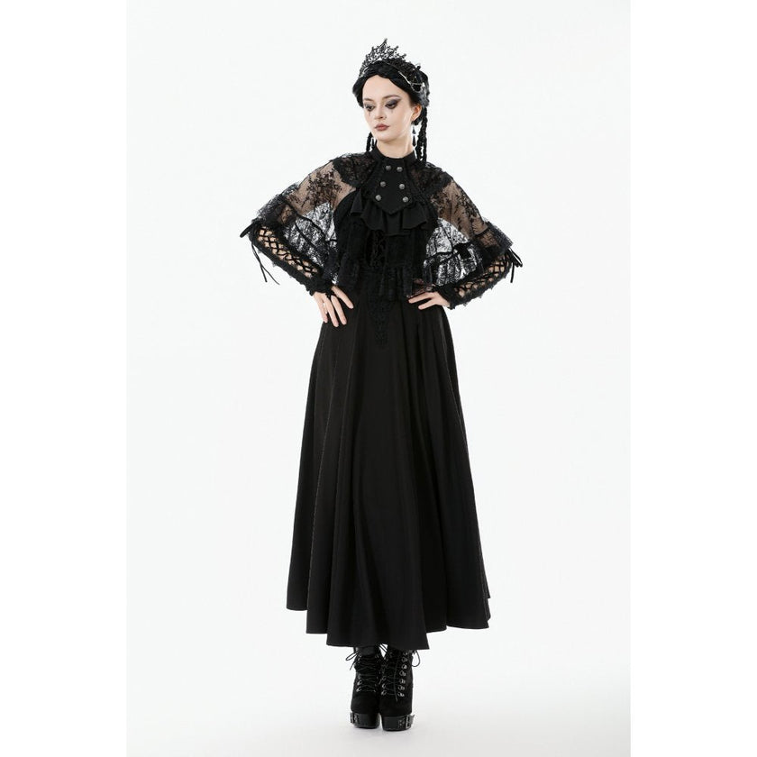 Dark in Love Bellatrix Lace Ruffle Capelet