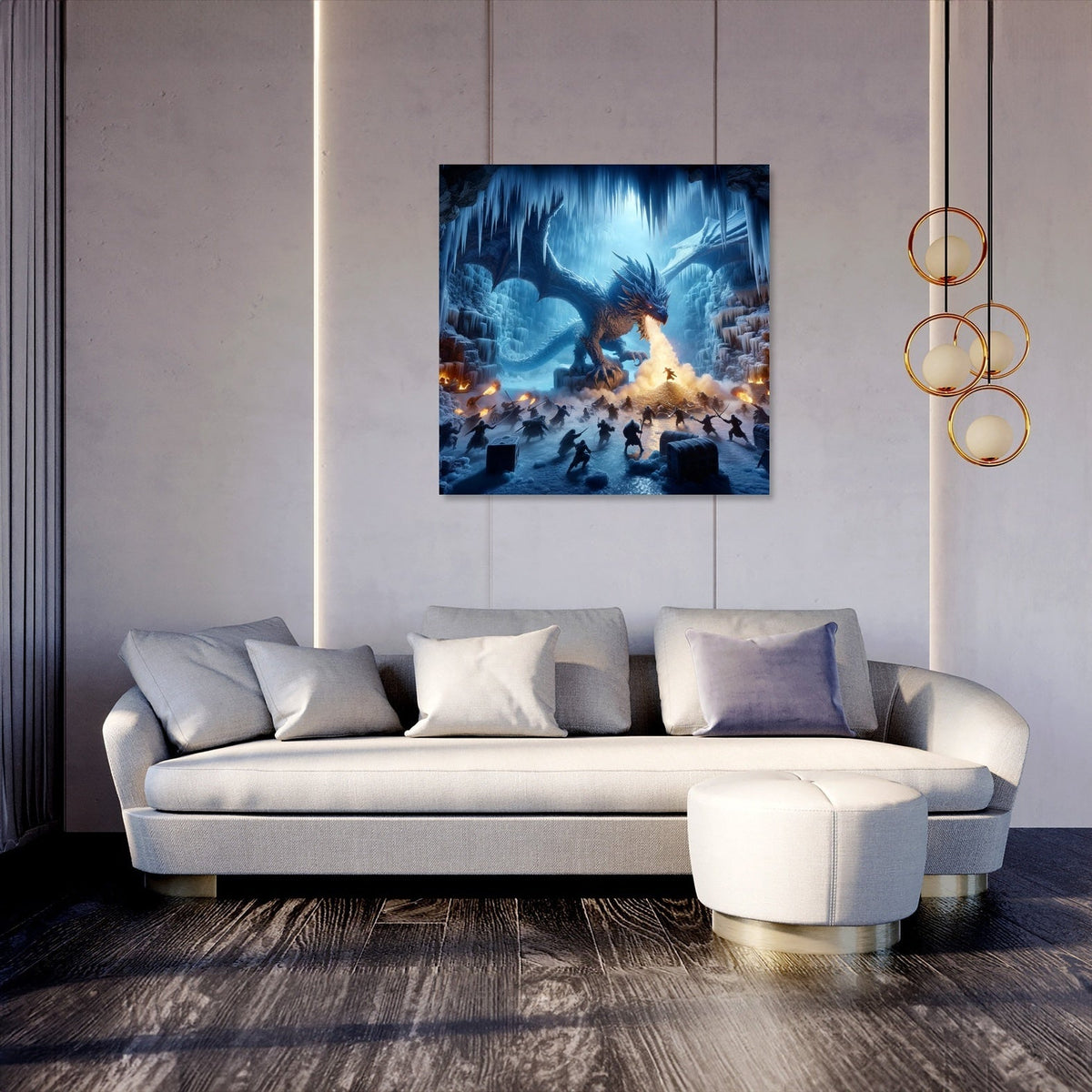 Dragon's Lair on Frost Island Canvas