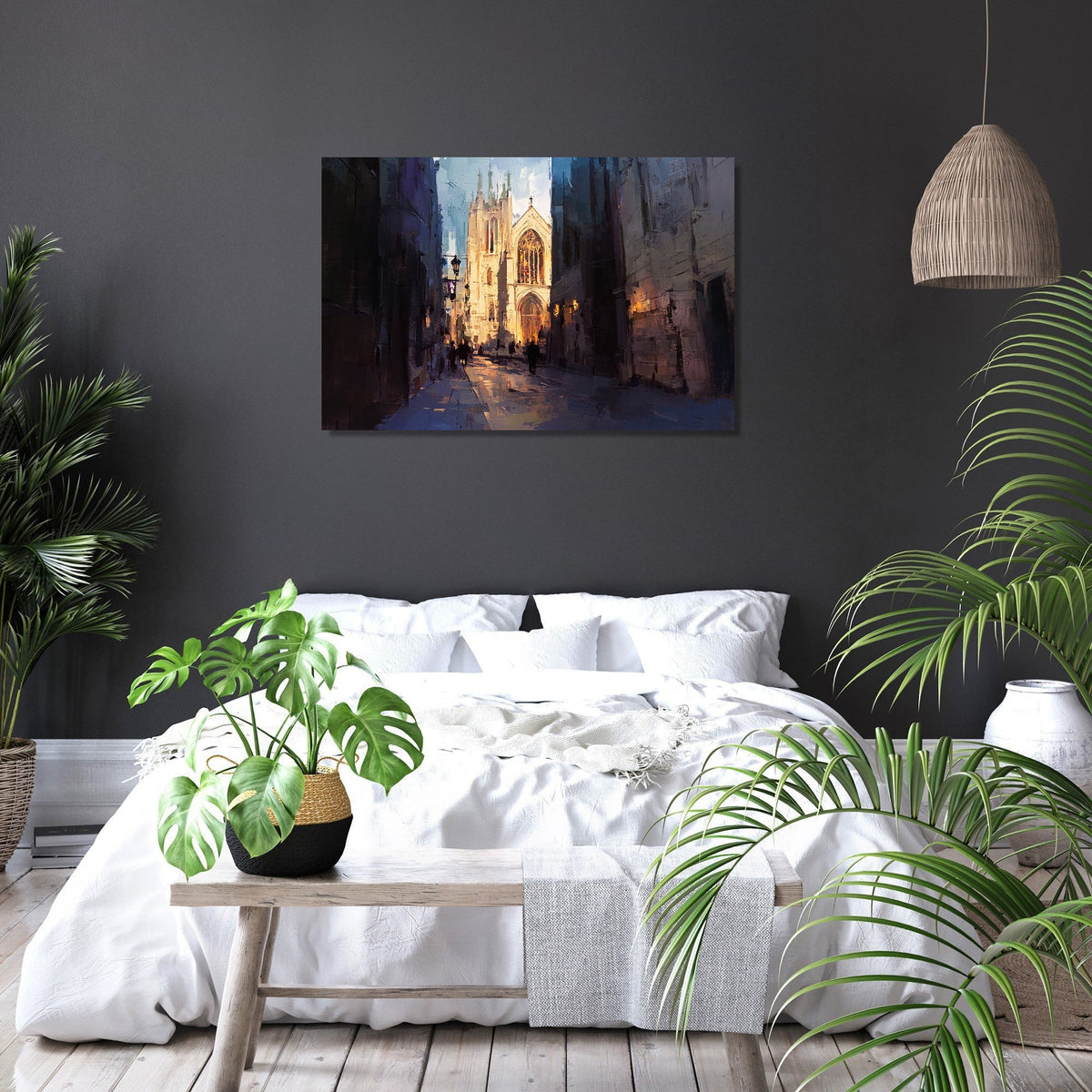 Canterbury Cathedral Twilight Canvas