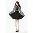 Dark in Love Striped Ruffle Gothic Lolita Dress