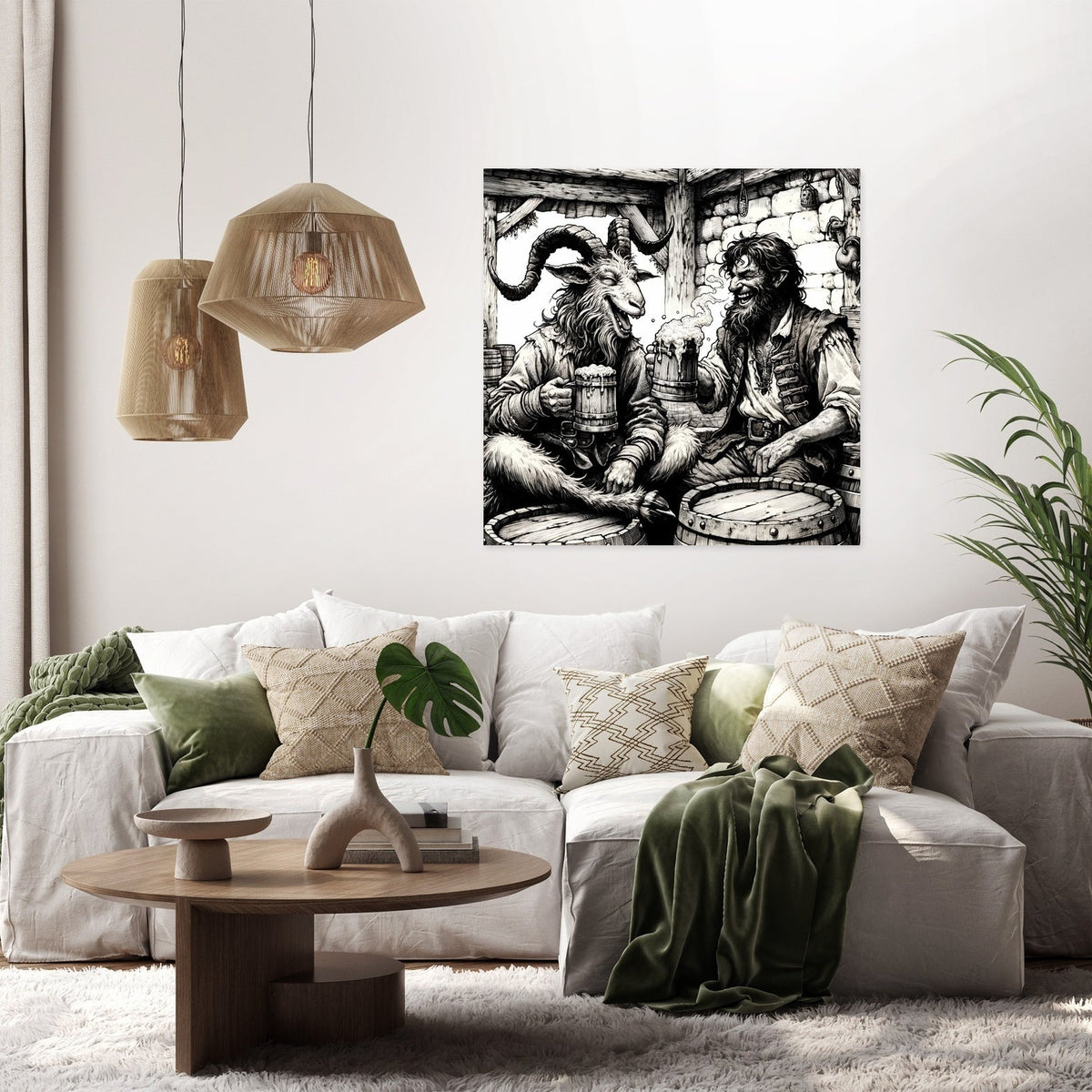 Woodland Tavern Comrades Canvas