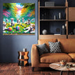 Joyful Dogs in the Park Canvas