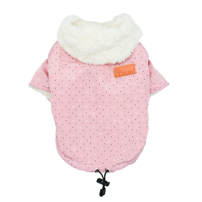 Warmer Mantel gefütterte Kapuzenjacke Hundekleidung