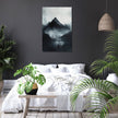 Black Mountain Silhouette Canvas