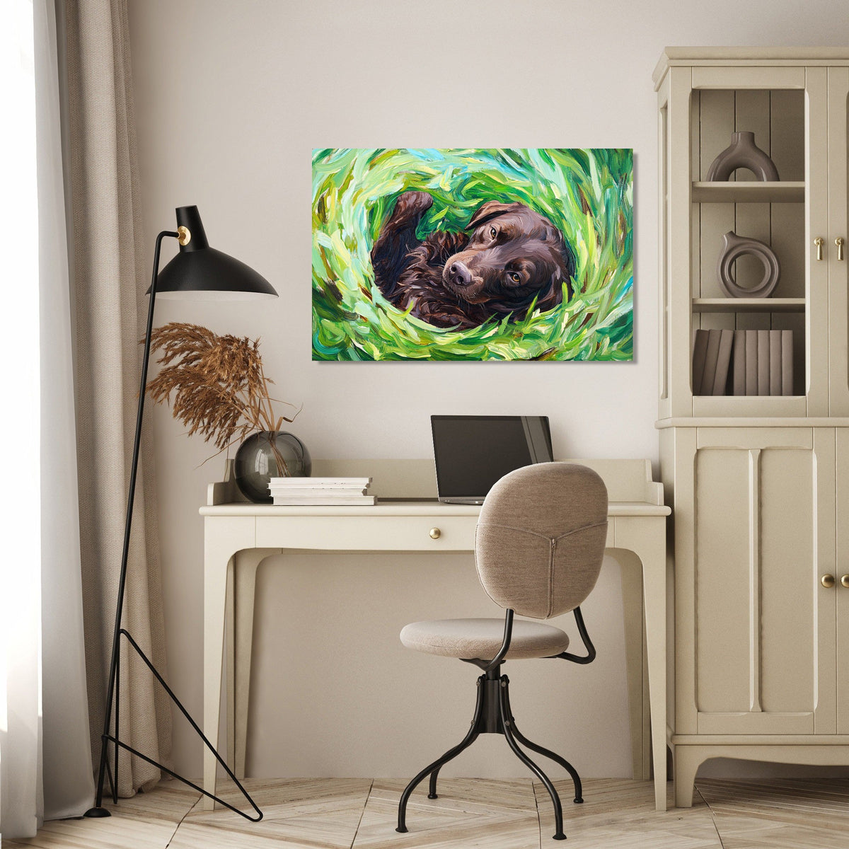 Labrador in Joyful Canvas