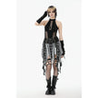 Dark in Love Gothic Mesh Panel Buckle Top