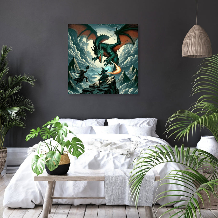 Dragon Battle Canvas