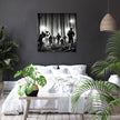 Forest Chase Horror Canvas