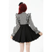Dark in Love Striped Ruffle Gothic Lolita Dress