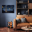 Eiffel Tower Night Canvas