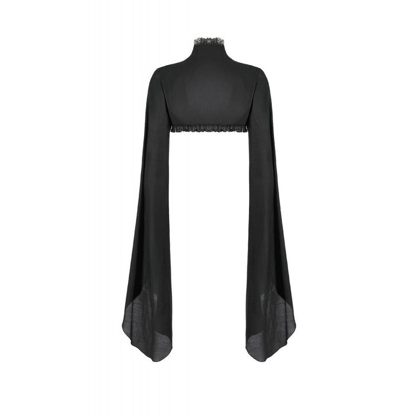 Dark in Love Erzsébet Dramatic Lace Gothic Cape Shrug
