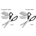 Triangle Dog Teeth Serrated Dressmaker's Shears Handmade Lace Arc Wave Scissors