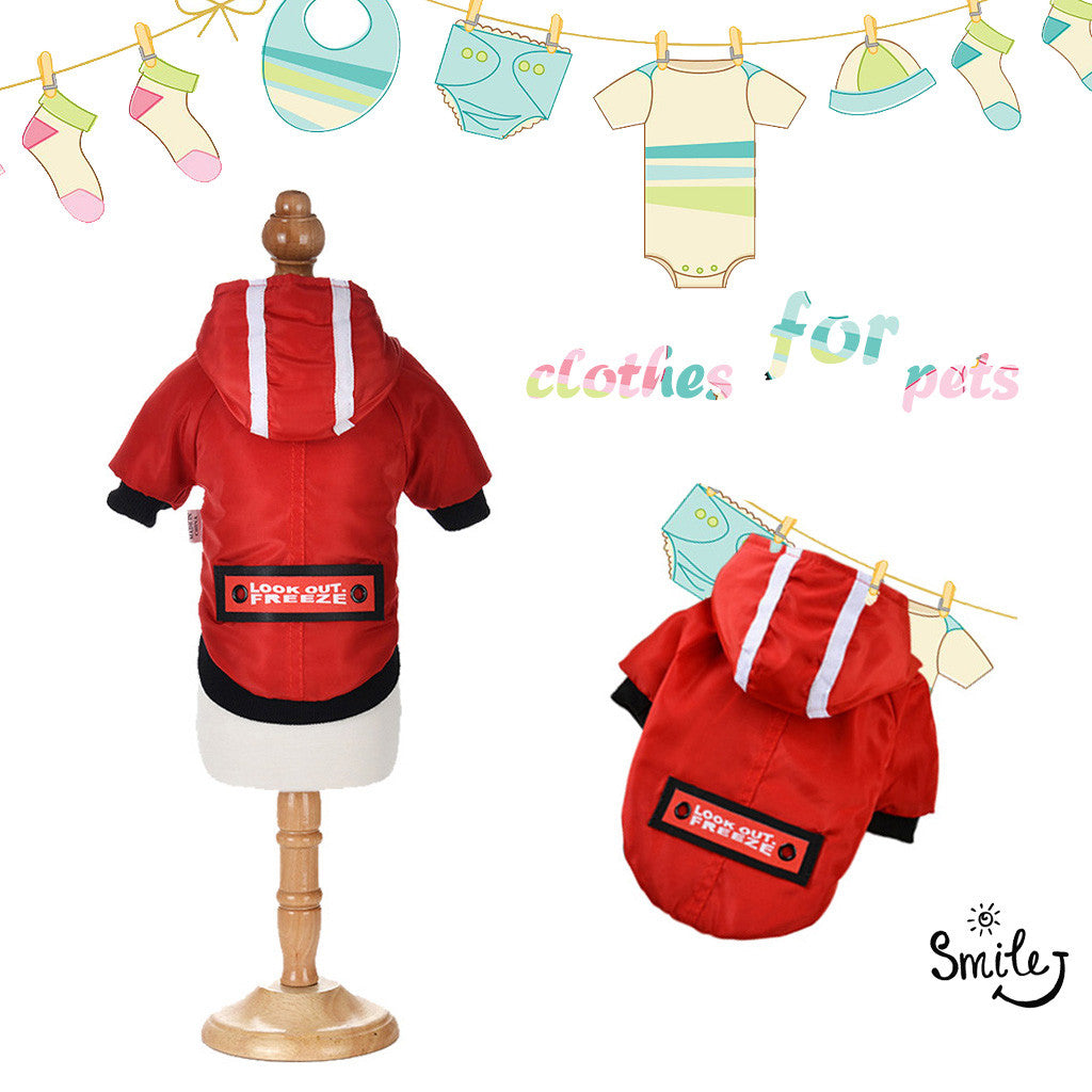 Warm double-layer pet clothes