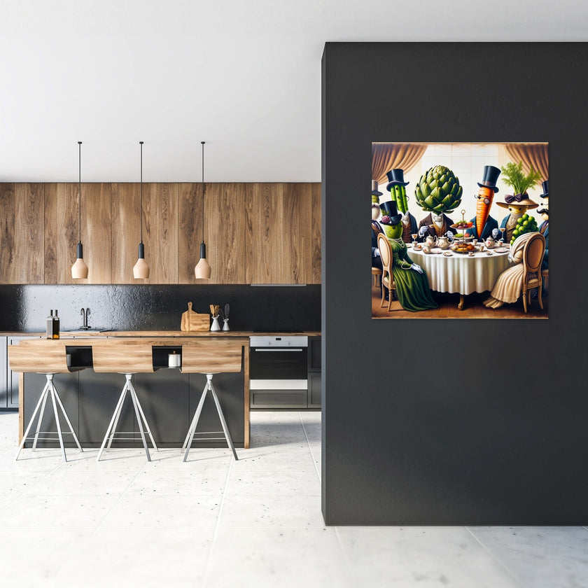 High Tea in Veggie Land Canvas