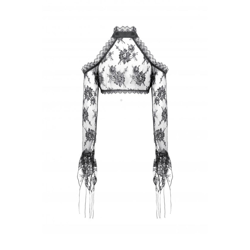 Dark in Love Thalassa Floral Lace Draped Arm Sleeves