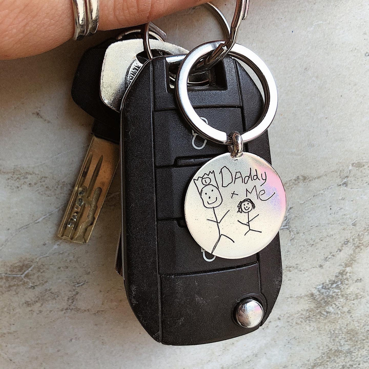 Personalised Silver Keyring