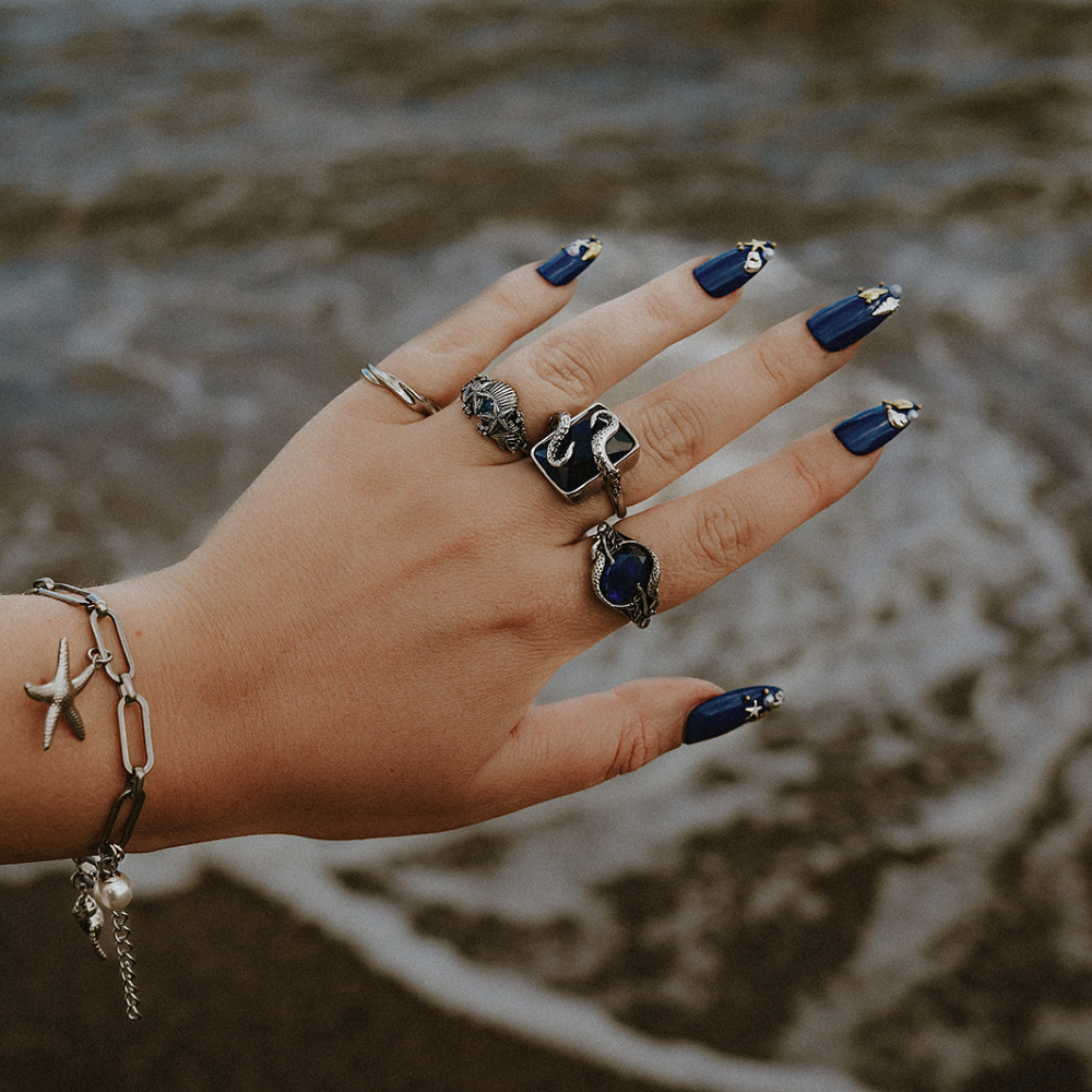 Kraken’s Embrace Blue Stone Ring