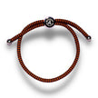 Rope Bracelet - Blue & Orange Zigzag
