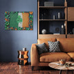 Shamrock Flag Pointillist Canvas