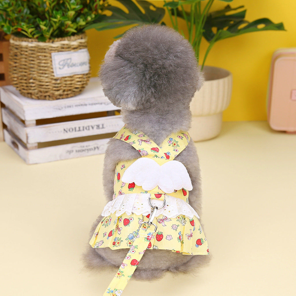 Pet Princess Dress Traction Buckle Clothes Pet Dog Clothes