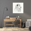 Regal Lion Silhouette Canvas