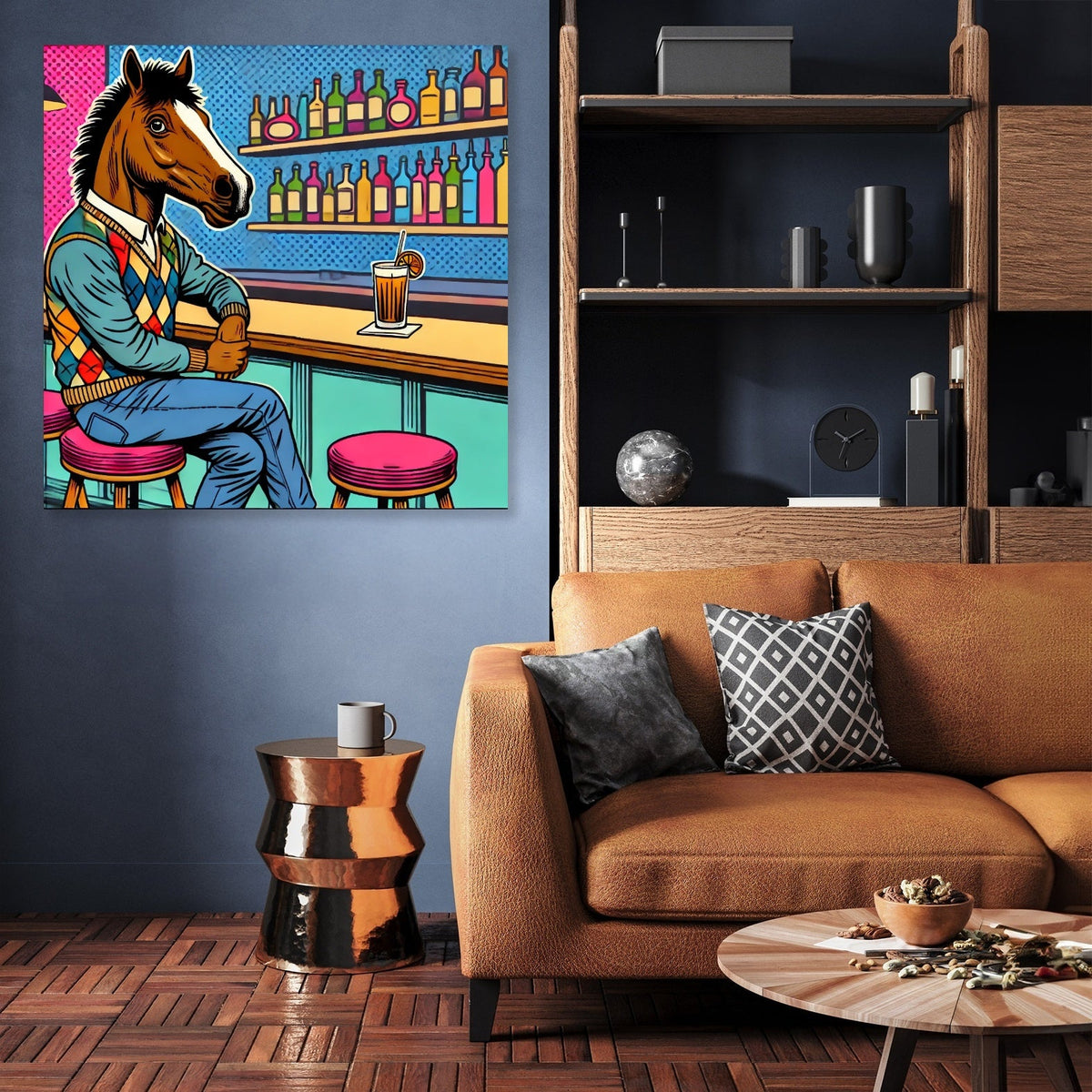 Retro Horse Bar Canvas