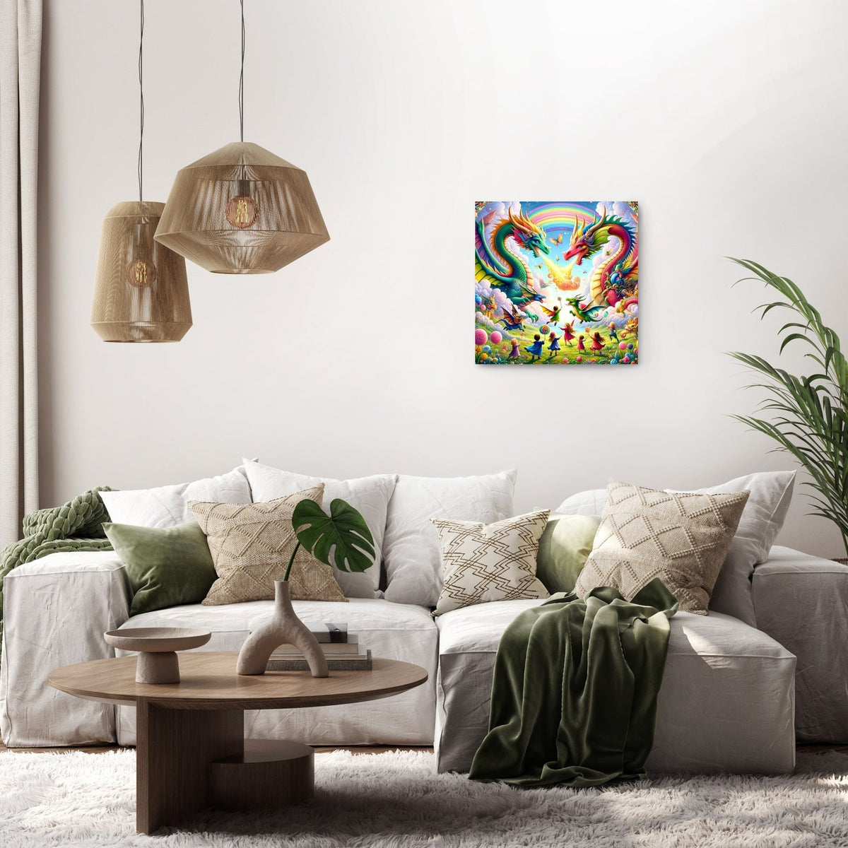 Dragon Playground Dreams Canvas