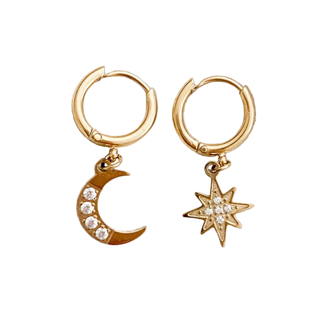 Celestial Hoop Earrings