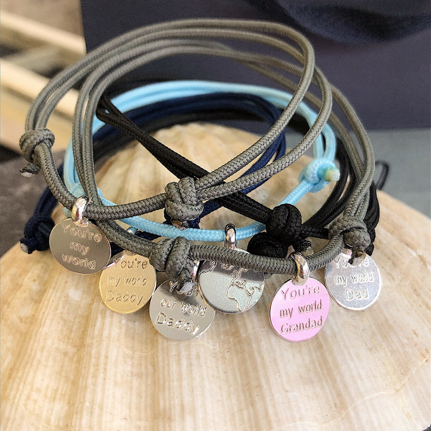 You're my world rope bracelet