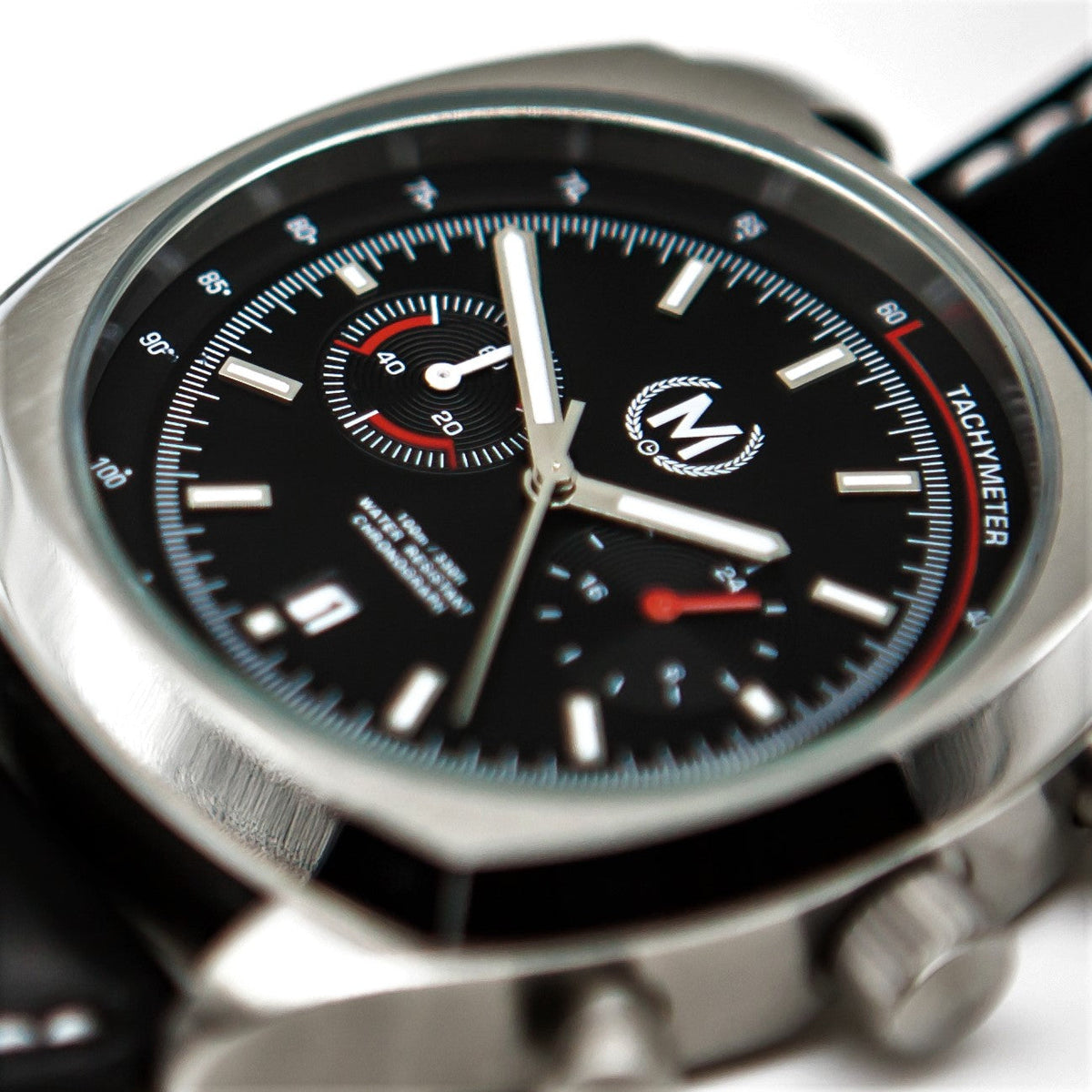 Classic Driver Chronograph, Black And Red Strap