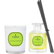 VELA DE LIMA, ALBAHACA Y MANDARINA DE 180 G Y SET DIFUSOR DE 100 ML